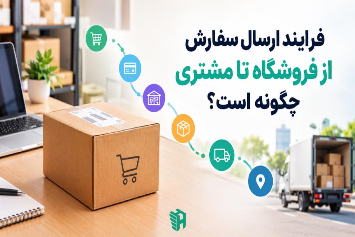 فرایند ارسال سفارش از فروشگاه تا مشتری چگونه است؟