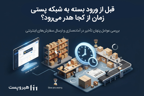 قبل از اینکه بسته وارد شبکه پستی شود، زمان از کجا هدر می‌رود؟