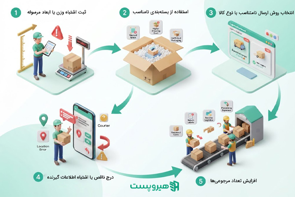 5 منبع اصلی هزینه  اضافی در ارسال  سفارش ها 